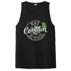 May Contain Alcohol Funny Saint Paddy's St Patrick's Day PosiCharge Competitor Tank