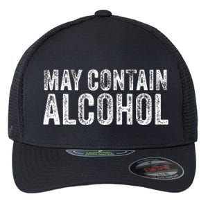 May Contain Alcohol Drinking Beer Tasting Funny Flexfit Unipanel Trucker Cap