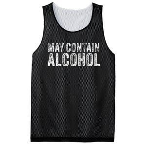 May Contain Alcohol Drinking Beer Tasting Funny Mesh Reversible Basketball Jersey Tank