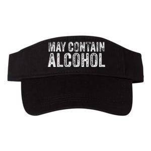 May Contain Alcohol Drinking Beer Tasting Funny Valucap Bio-Washed Visor