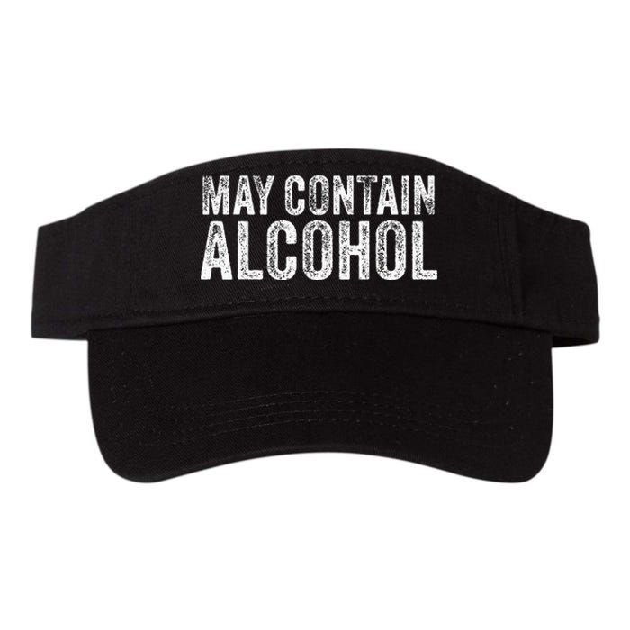 May Contain Alcohol Drinking Beer Tasting Funny Valucap Bio-Washed Visor