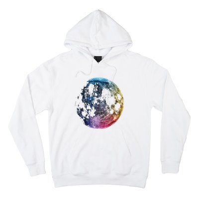 Moon Colored Art Graphic Artwork Motif Moon Hoodie