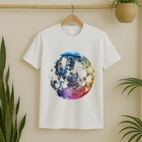 Moon Colored Art Graphic Artwork Motif Moon T-Shirt