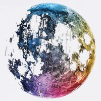 Moon Colored Art Graphic Artwork Motif Moon T-Shirt