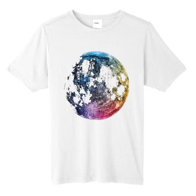 Moon Colored Art Graphic Artwork Motif Moon Tall Fusion ChromaSoft Performance T-Shirt