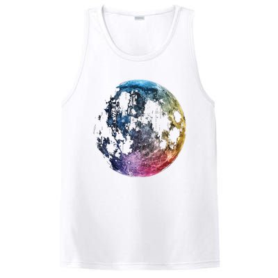 Moon Colored Art Graphic Artwork Motif Moon PosiCharge Competitor Tank