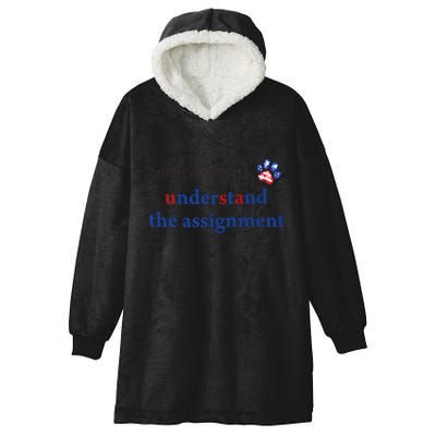 My Cat And I Understand The Assignment Hooded Wearable Blanket