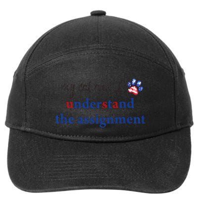 My Cat And I Understand The Assignment 7-Panel Snapback Hat