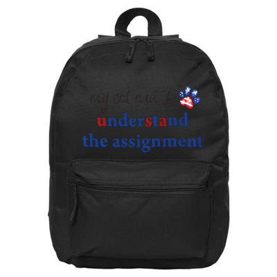 My Cat And I Understand The Assignment 16 in Basic Backpack
