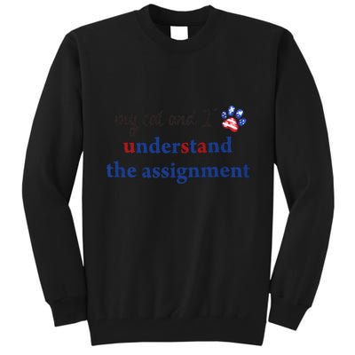 My Cat And I Understand The Assignment Tall Sweatshirt