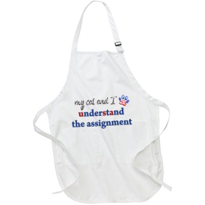 My Cat And I Understand The Assignment Apron