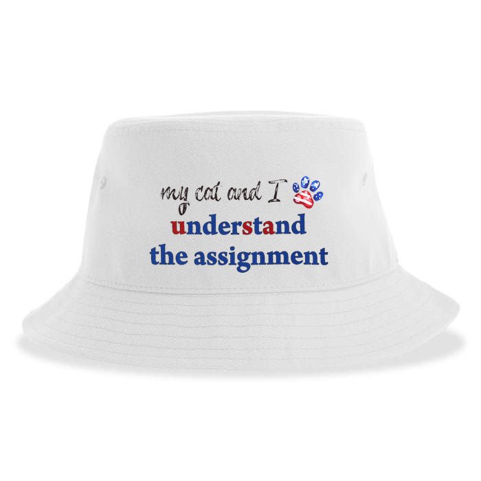 My Cat And I Understand The Assignment Sustainable Bucket Hat