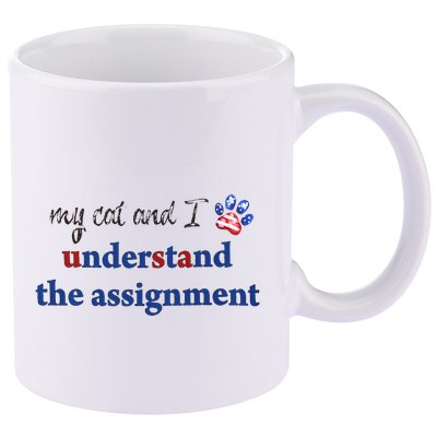 My Cat And I Understand The Assignment 11oz C Handle Ceramic Mug