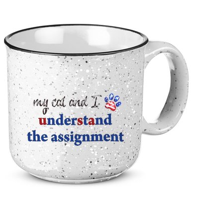 My Cat And I Understand The Assignment 15oz Campfire Ceramic Mug