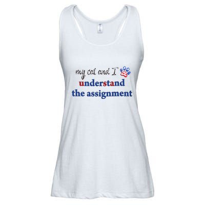 My Cat And I Understand The Assignment Ladies Essential Flowy Tank