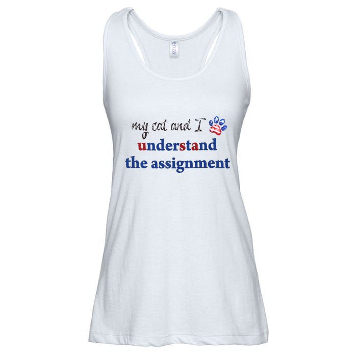 My Cat And I Understand The Assignment Ladies Essential Flowy Tank