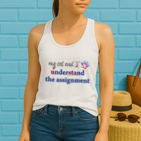 My Cat And I Understand The Assignment Womens Tank Top