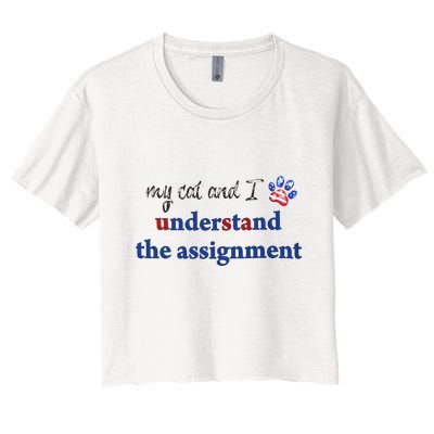 My Cat And I Understand The Assignment Crop Top