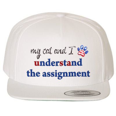 My Cat And I Understand The Assignment Wool Snapback Cap