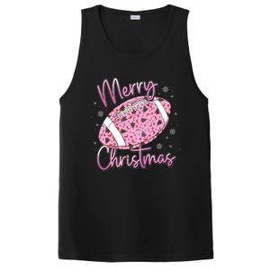 Merry Christmas American Football Santa Hat Xmas Family Meaningful Gift PosiCharge Competitor Tank