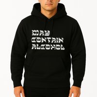 May Contain Alcohol Funny Warning Happy Purim Costume Party Hoodie