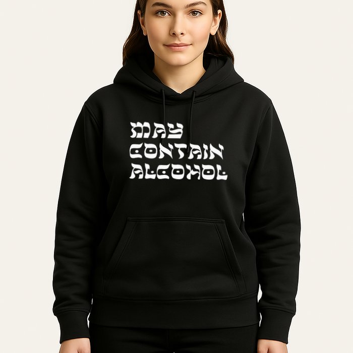 May Contain Alcohol Funny Warning Happy Purim Costume Party Hoodie