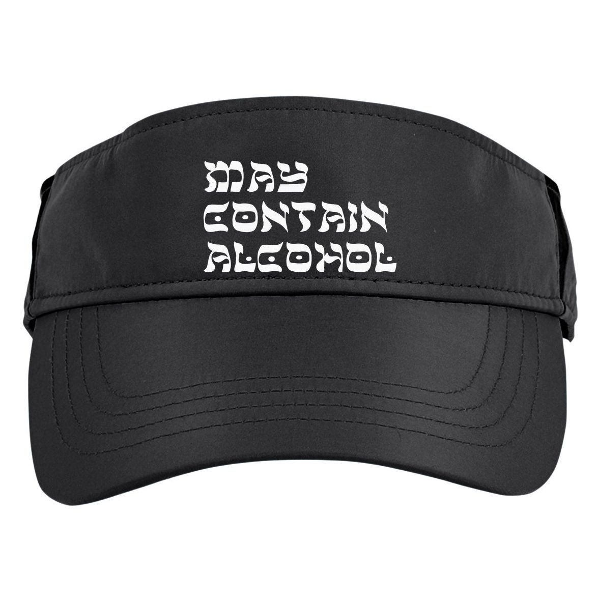 May Contain Alcohol Funny Warning Happy Purim Costume Party Adult Drive Performance Visor