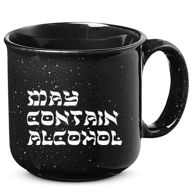 May Contain Alcohol Funny Warning Happy Purim Costume Party 15oz Campfire Ceramic Mug