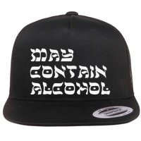 May Contain Alcohol Funny Warning Happy Purim Costume Party Flatbill Hat