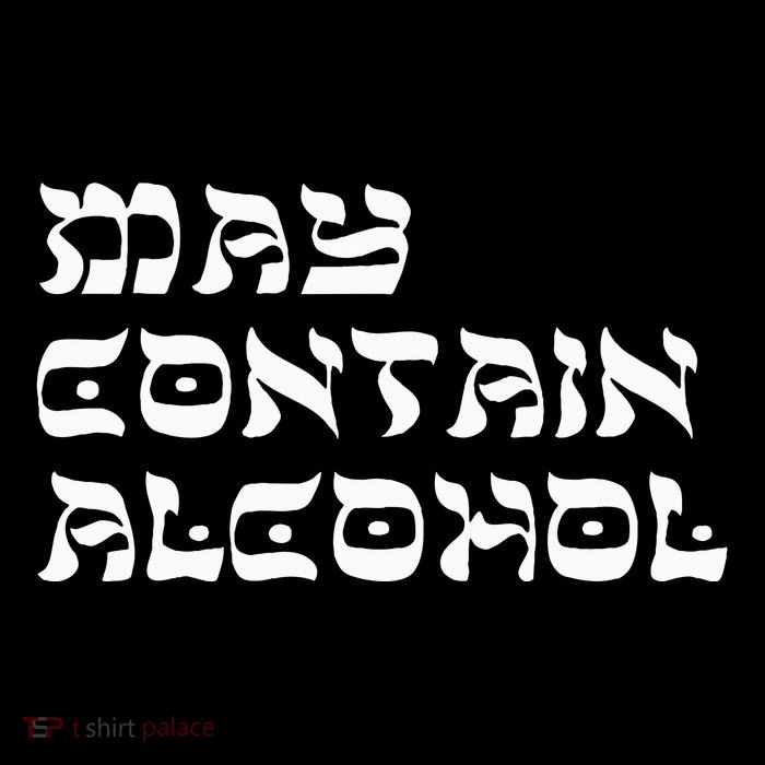 May Contain Alcohol Funny Warning Happy Purim Costume Party Premium T-Shirt