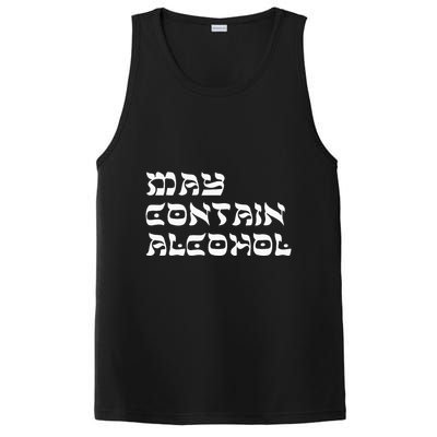 May Contain Alcohol Funny Warning Happy Purim Costume Party PosiCharge Competitor Tank