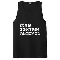 May Contain Alcohol Funny Warning Happy Purim Costume Party PosiCharge Competitor Tank