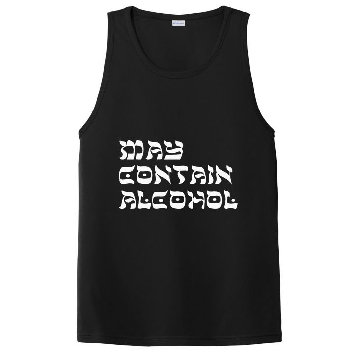 May Contain Alcohol Funny Warning Happy Purim Costume Party PosiCharge Competitor Tank