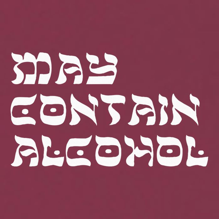 May Contain Alcohol Funny Warning Happy Purim Costume Party 16oz Travel Tumbler