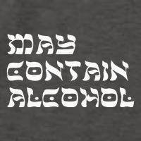 May Contain Alcohol Funny Warning Happy Purim Costume Party Vector Backpack