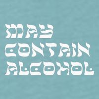 May Contain Alcohol Funny Warning Happy Purim Costume Party Sueded Cloud Jersey T-Shirt