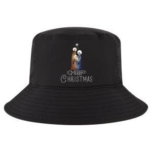 Merry Christmas Advent Nativity Scene North Star Cool Comfort Performance Bucket Hat