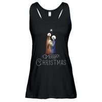 Merry Christmas Advent Nativity Scene North Star Ladies Essential Flowy Tank