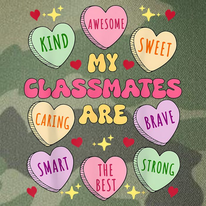 My Classmates Are Valentines Day Candy Positive Hearts Legacy Tie Dye Trucker Hat