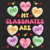 My Classmates Are Valentines Day Candy Positive Hearts Cool Comfort Performance Bucket Hat