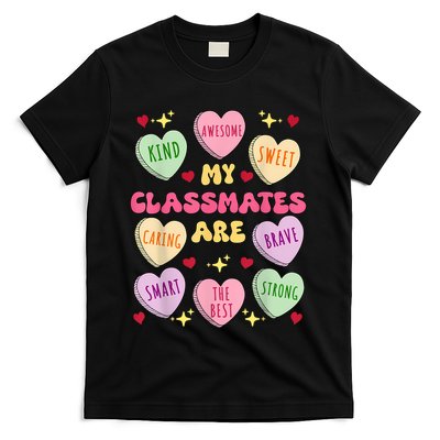 My Classmates Are Valentines Day Candy Positive Hearts T-Shirt