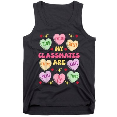 My Classmates Are Valentines Day Candy Positive Hearts Tank Top