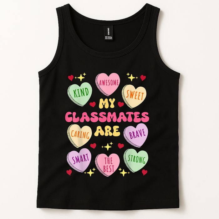 My Classmates Are Valentines Day Candy Positive Hearts Tank Top