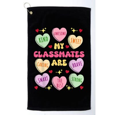 My Classmates Are Valentines Day Candy Positive Hearts Golf Towel