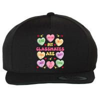 My Classmates Are Valentines Day Candy Positive Hearts Wool Snapback Cap