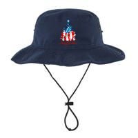 Merry Christmas American Flag Christmas Tree Bucket Hat