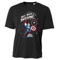 Marvel Captain America Red White & Awesome 4th of July Cooling Performance Crew T-Shirt