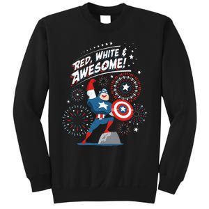 Marvel Captain America Red White & Awesome 4th of July Sweatshirt