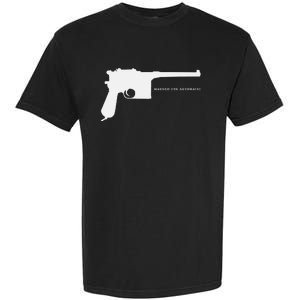 Mauser C96 Automatic Ww1 German Pistol Gun Garment-Dyed Heavyweight T-Shirt