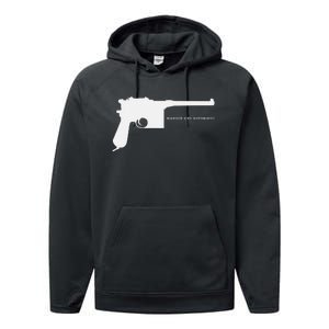 Mauser C96 Automatic Ww1 German Pistol Gun Performance Fleece Hoodie